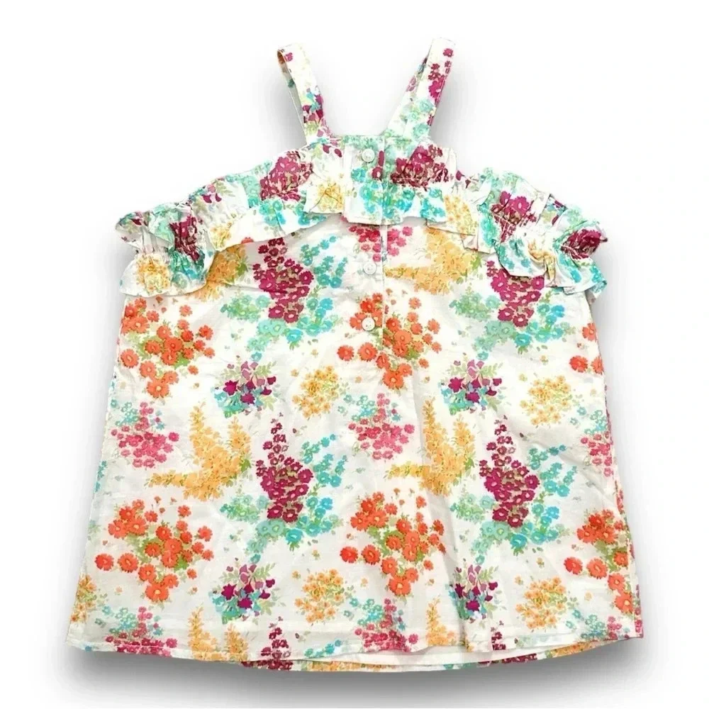Janie & Jack | Floral Ruffle Top (8) 🌸
